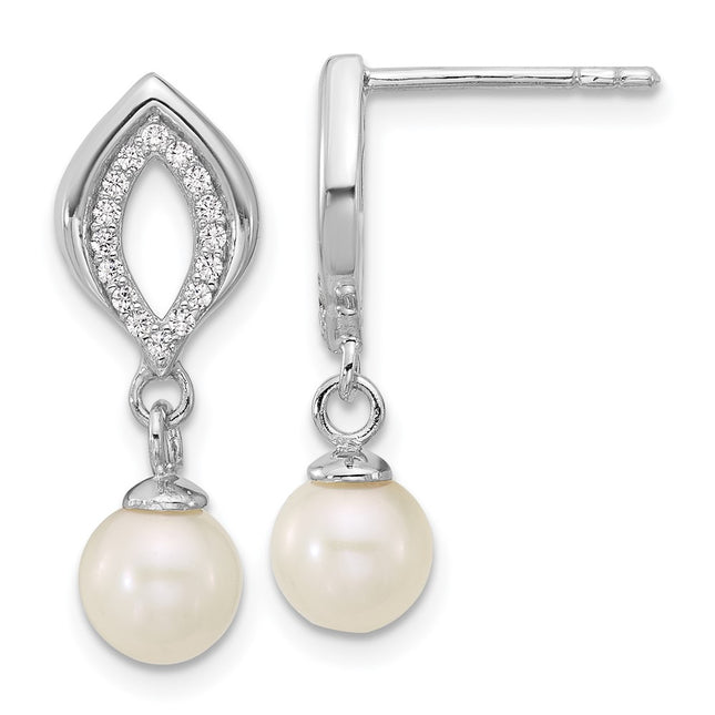 Sterling Silver Earrings Style QG7178E - Classique Jewelry Inc.