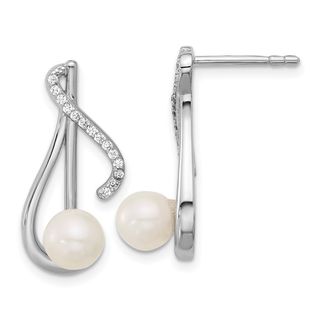 Sterling Silver Earrings Style QG7179E - Classique Jewelry Inc.