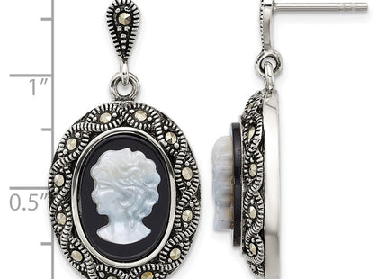 Sterling Silver Earrings Style QG7180E - Classique Jewelry Inc.