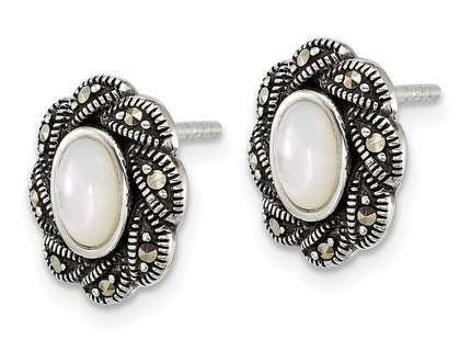 Sterling Silver Earrings Style QG7183E - Classique Jewelry Inc.