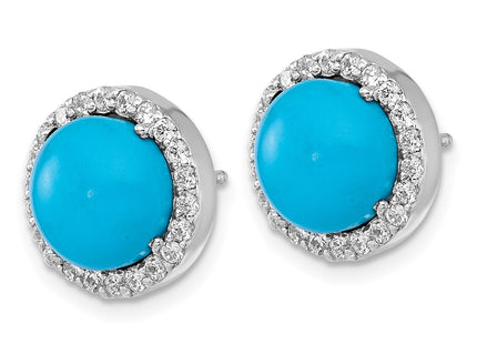 Sterling Silver Earrings Style QG7185E - Classique Jewelry Inc.