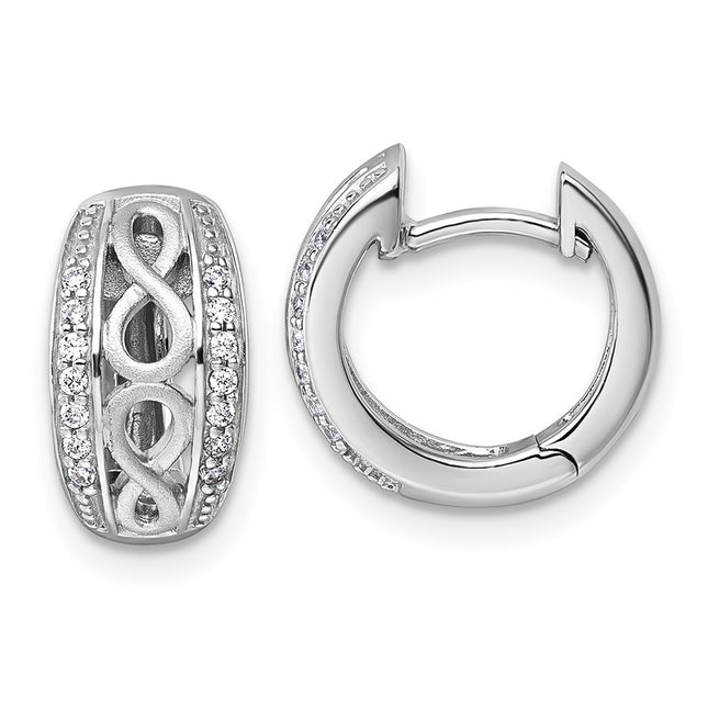 Sterling Silver Earrings Style QG7196E - Classique Jewelry Inc.