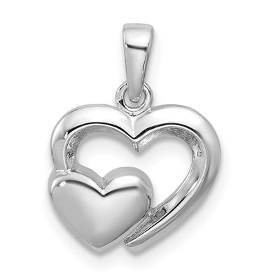 Sterling silver heart pendant