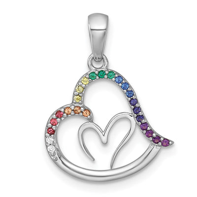 Sterling silver heart pendant