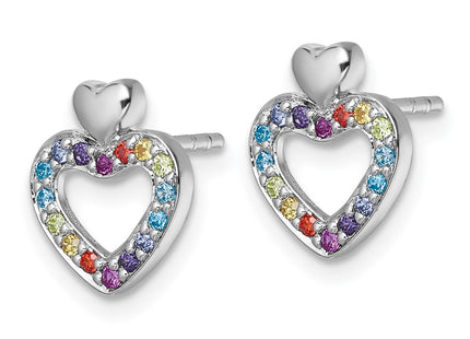 Sterling Silver Earrings Style QG7202E - Classique Jewelry Inc.