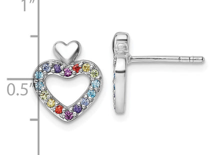 Sterling Silver Earrings Style QG7202E - Classique Jewelry Inc.