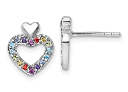 Sterling Silver Earrings Style QG7202E - Classique Jewelry Inc.