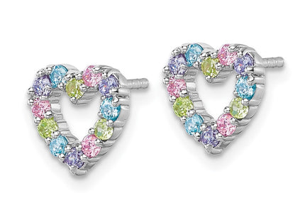 Sterling Silver Earrings Style QG7203E - Classique Jewelry Inc.