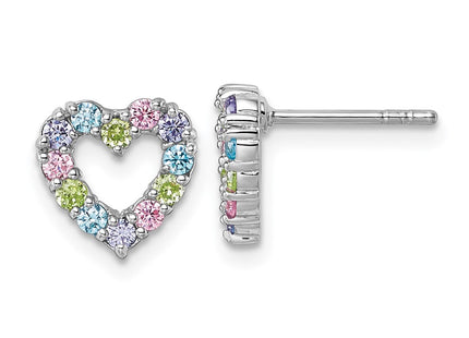 Sterling Silver Earrings Style QG7203E - Classique Jewelry Inc.