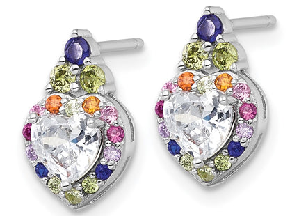 Sterling Silver Earrings Style QG7204E - Classique Jewelry Inc.