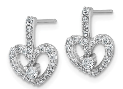 Sterling Silver Earrings Style QG7206E - Classique Jewelry Inc.