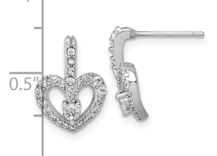 Sterling Silver Earrings Style QG7206E - Classique Jewelry Inc.