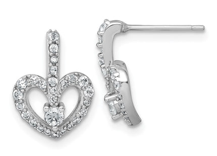 Sterling Silver Earrings Style QG7206E - Classique Jewelry Inc.