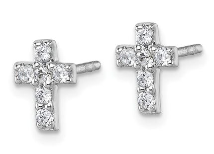 Sterling Silver Earrings Style QG7208E - Classique Jewelry Inc.