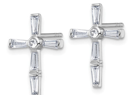 Sterling Silver Earrings Style QG7209E - Classique Jewelry Inc.