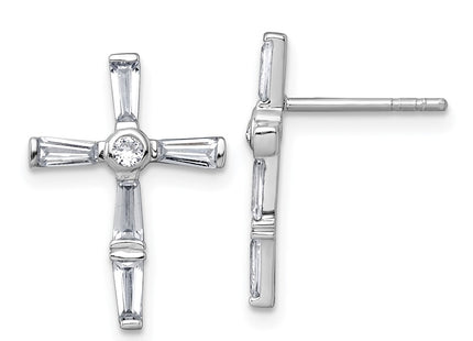 Sterling Silver Earrings Style QG7209E - Classique Jewelry Inc.