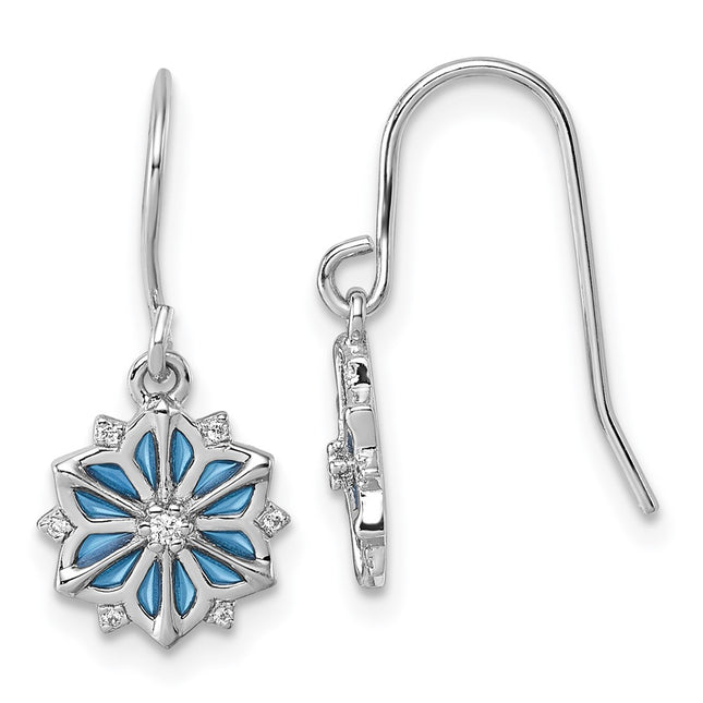 Sterling Silver Earrings Style QG7211E - Classique Jewelry Inc.