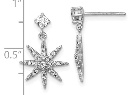 Sterling Silver Earrings Style QG7212E - Classique Jewelry Inc.