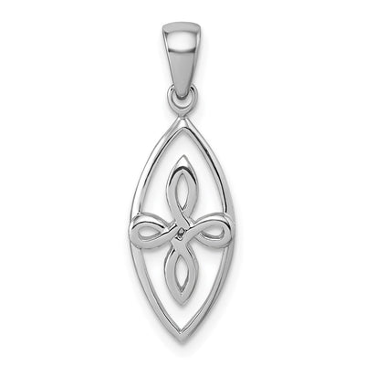 Sterling silver knot pendant