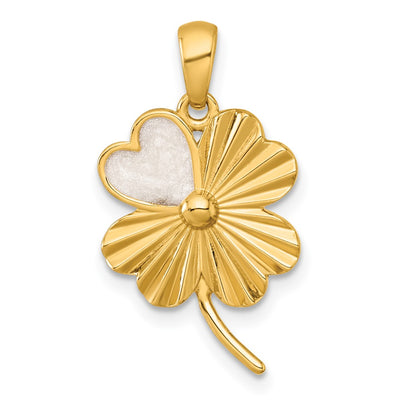 Sterling silver clover pendant