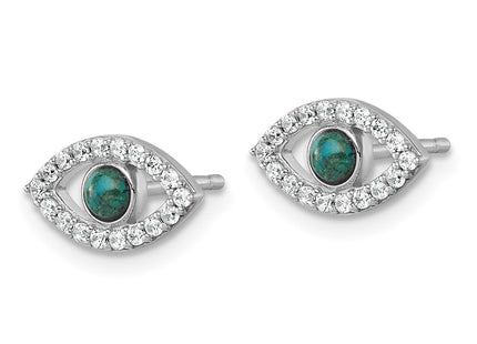 Sterling Silver Earrings Style QG7216E - Classique Jewelry Inc.