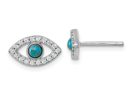 Sterling Silver Earrings Style QG7216E - Classique Jewelry Inc.