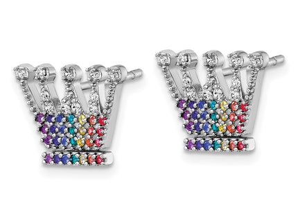 Sterling Silver Earrings Style QG7217E - Classique Jewelry Inc.