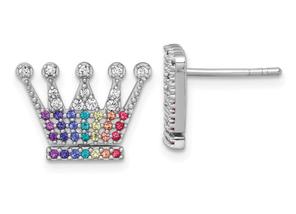 Sterling Silver Earrings Style QG7217E - Classique Jewelry Inc.