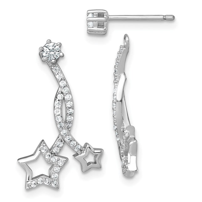 Sterling Silver Earrings Style QG7218E - Classique Jewelry Inc.