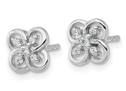 Sterling Silver Earrings Style QG7222E - Classique Jewelry Inc.