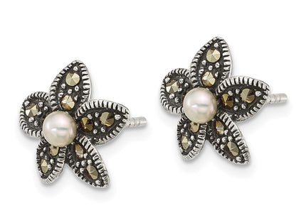 Sterling Silver Earrings Style QG7225E - Classique Jewelry Inc.