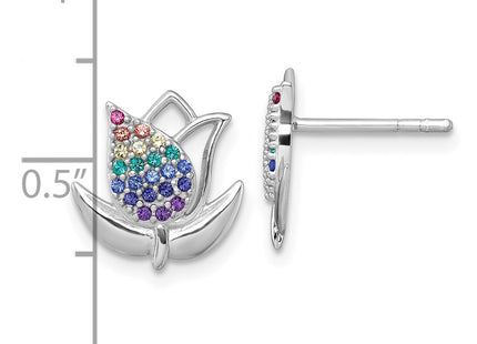 Sterling Silver Earrings Style QG7226E - Classique Jewelry Inc.