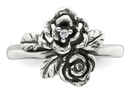 Sterling Silver Rings Style QG7232R - Classique Jewelry Inc.