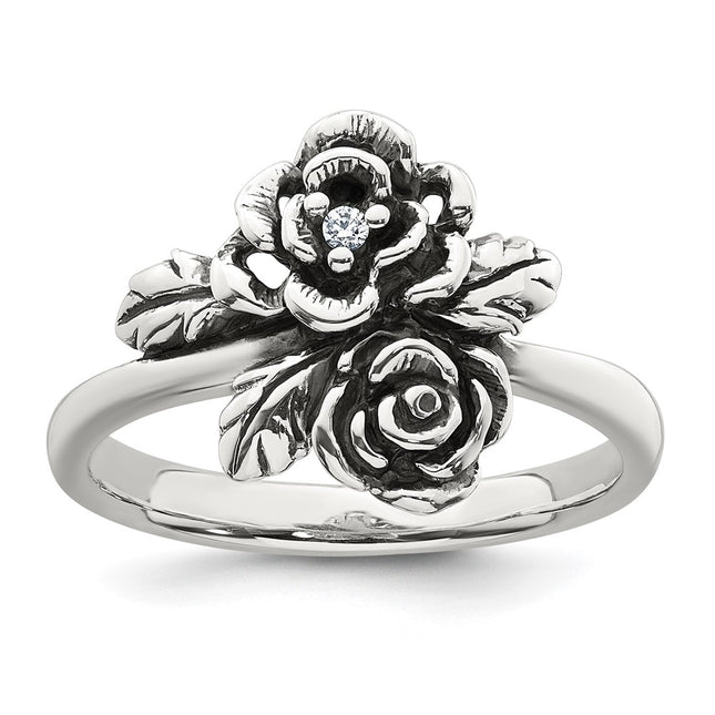Sterling Silver Rings Style QG7232R - Classique Jewelry Inc.