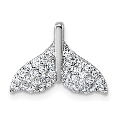 Sterling silver cubic zirconia pendant