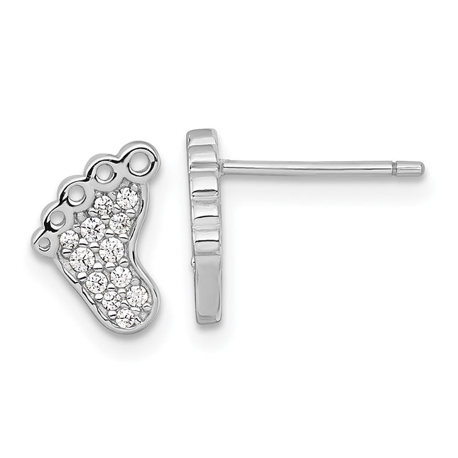 Sterling Silver Earrings Style QG7245E - Classique Jewelry Inc.