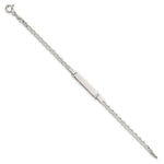Sterling Silver Polished Anchor Link Childrens ID Bracelet view 3