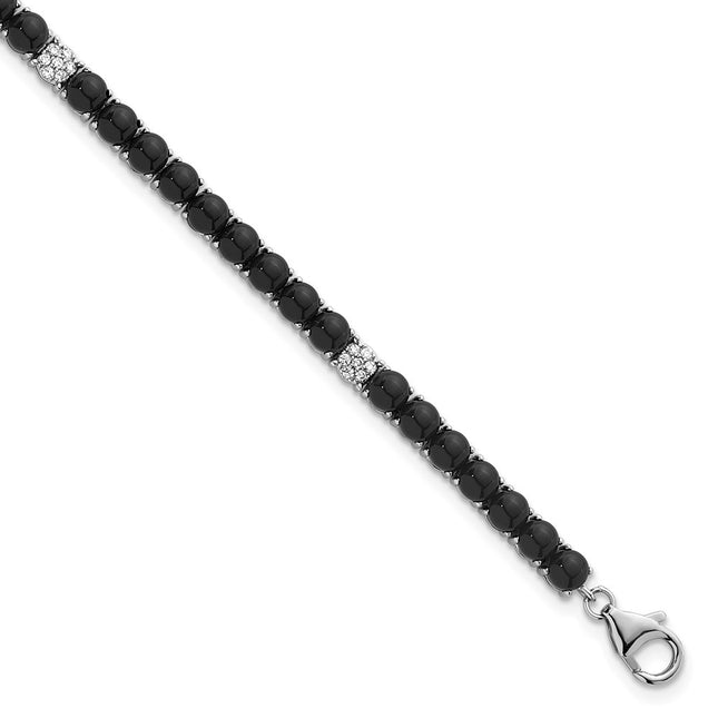 Sterling Silver Bracelets Style QG7284 - Classique Jewelry Inc.