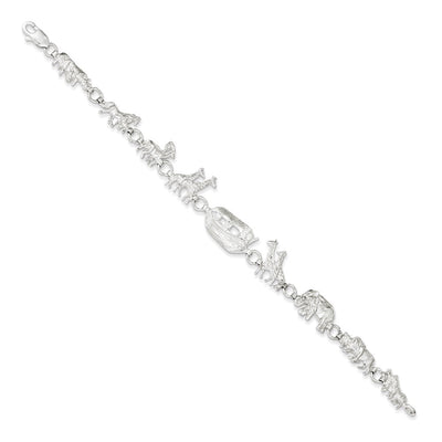 Sterling Silver Noah's Ark Bracelet