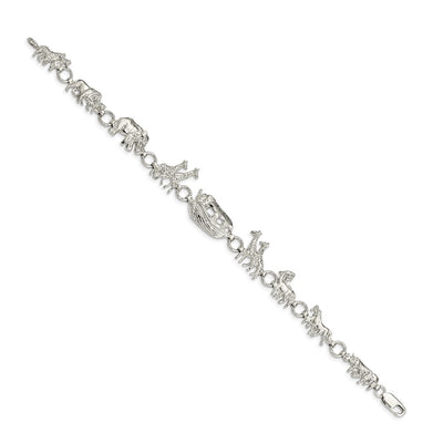 Sterling Silver Noah's Ark Bracelet