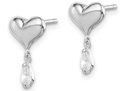 Sterling Silver Earrings Style QGK127 - Classique Jewelry Inc.