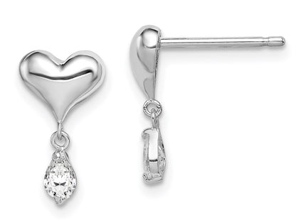 Sterling Silver Earrings Style QGK127 - Classique Jewelry Inc.