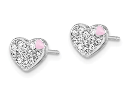 Sterling Silver Earrings Style QGK132 - Classique Jewelry Inc.