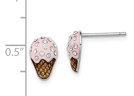 Sterling Silver Earrings Style QGK142 - Classique Jewelry Inc.