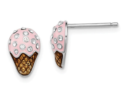 Sterling Silver Earrings Style QGK142 - Classique Jewelry Inc.