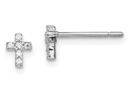 Sterling Silver Earrings Style QGK170 - Classique Jewelry Inc.