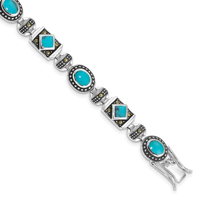 Sterling Silver Bracelets Style QH1035 - Classique Jewelry Inc.