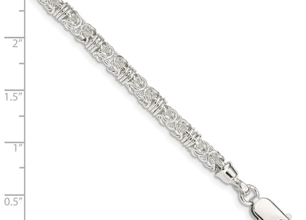 Sterling Silver 7. Polished Fancy Link Bracelet