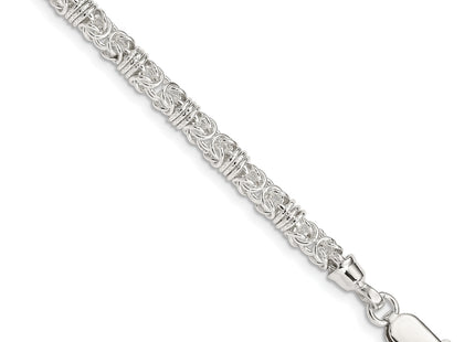 Sterling Silver 7. Polished Fancy Link Bracelet