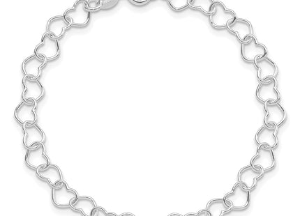 Sterling Silver Bracelets Style QH320R - Classique Jewelry Inc.